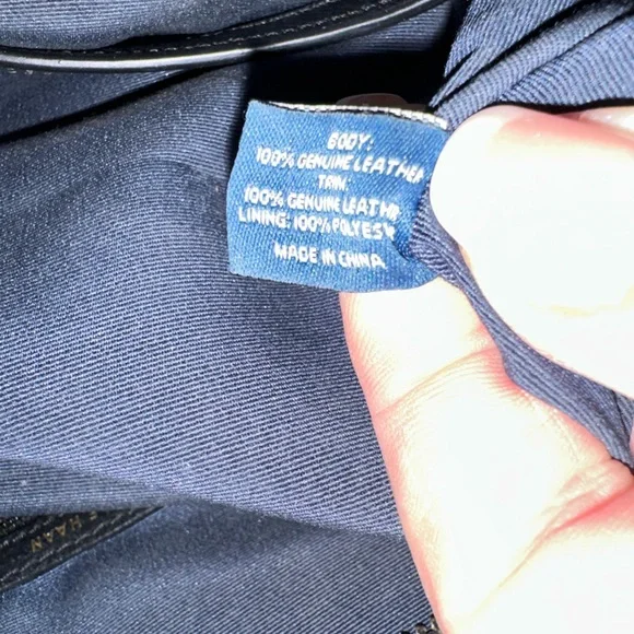 Cole Haan Leather 2-way Tote with Removable Strap EUC